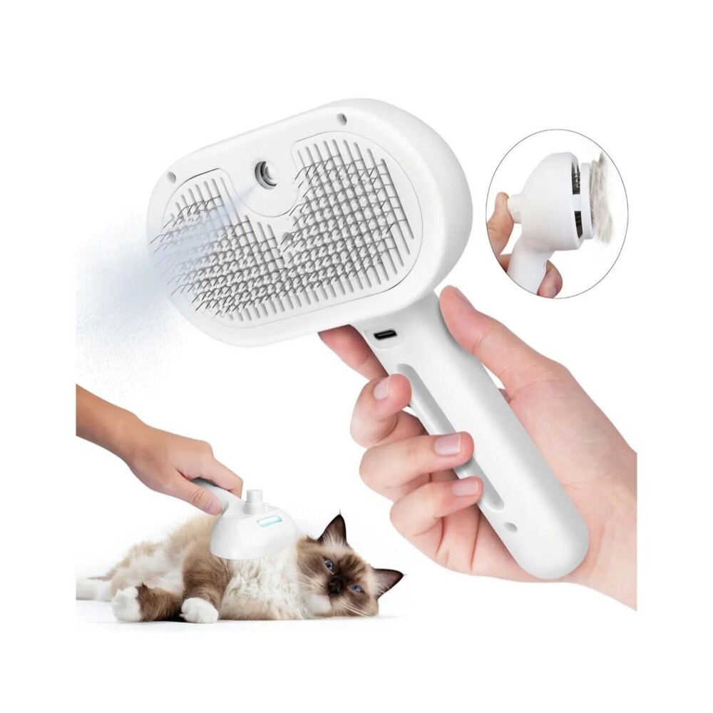 Cat/Dog Steam Brush Shedding Hair Spray Hot Steam Easy Grooming Brush